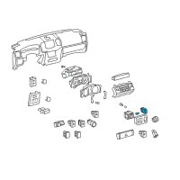 OEM 2009 Toyota Land Cruiser Mirror Switch Diagram - 84873-30010