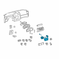 OEM 2010 Toyota Land Cruiser Mirror Switch Diagram - 84870-60110-C0