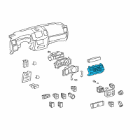 OEM 2008 Toyota Land Cruiser Dash Control Unit Diagram - 55900-60F11