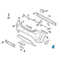 OEM Hyundai Veloster Ultrasonic Sensor Assembly-P.A.S Diagram - 95720-2V100-UU9