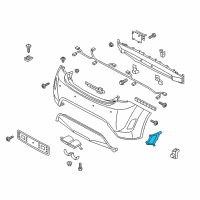 OEM 2015 Hyundai Veloster Reflector/Reflex Assembly-Rear Lh Diagram - 92405-2V100