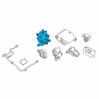 OEM 2017 Nissan Altima Steering Clockspring Assembly Diagram - 25554-3JA1A