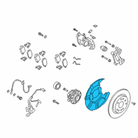 OEM Hyundai Santa Fe Cover-Dust RR, LH Diagram - 58243-S1000