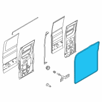 OEM Ford Transit-350 HD Weatherstrip On Body Diagram - EK4Z-61404A06-E