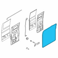 OEM 2015 Ford Transit-350 HD Weatherstrip On Body Diagram - EK4Z-61404A06-E