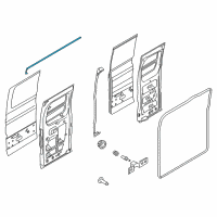OEM Ford Transit-350 HD Upper Weatherstrip Diagram - EK4Z-1551400-L