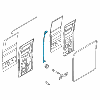 OEM Ford Transit-350 HD Door Weatherstrip Diagram - EK4Z-1525325-H