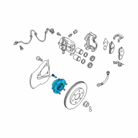 OEM 2015 Nissan Frontier Hub Assembly-Road Wheel, Front Diagram - 40202-9BT1A