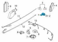 OEM 2021 BMW 330e xDrive ULTRASONIC SENSOR, MINERAL W Diagram - 66-20-9-826-953