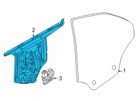 OEM BMW M4 WINDOW LIFTER WITHOUT MOTOR Diagram - 51-37-5-A2B-0D5