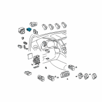 OEM 2007 Lexus RX400h Relay Assy, Windshield Wiper Diagram - 85940-48030