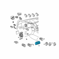 OEM 2008 Lexus RX350 Switch, Seat Heater(Front) Diagram - 84751-0E010