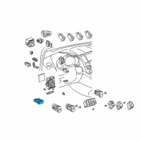 OEM Lexus RX400h Switch, Fuel Lid Opener Diagram - 84841-0E010