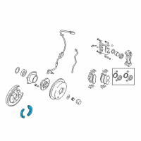 OEM Hyundai Santa Fe Shoe & Lining Kit-Rear Brake Diagram - 58305-26A00