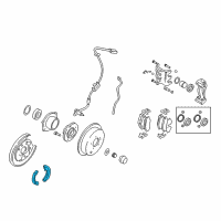 OEM 2005 Hyundai Santa Fe Shoe & Lining Kit-Rear Brake Diagram - 58305-26A00