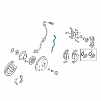 OEM Hyundai Santa Fe Hose Assembly-Rear, LH Diagram - 58812-26150