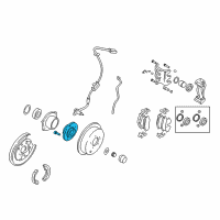 OEM 2002 Hyundai Santa Fe Rear Wheel Hub Assembly Diagram - 52750-26100