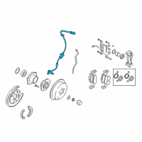 OEM 2005 Hyundai Santa Fe Sensor-Abs Rear Wheel , LH Diagram - 95630-26000