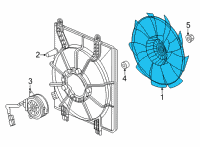 OEM 2022 Honda Civic FAN, COOLING Diagram - 38611-64A-A01