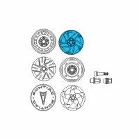 OEM 2006 Pontiac Vibe Wheel Rim, 16X6.5 Diagram - 88974913