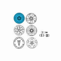OEM 2004 Pontiac Vibe Wheel, Steel Diagram - 88974912