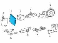 OEM Toyota Mirai Computer Diagram - 89990-62011