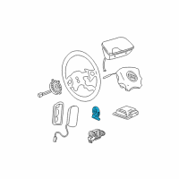 OEM 2002 Buick Rendezvous Sensor Asm-Inflator Restraint Side Imp Diagram - 10317558