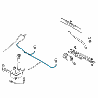 OEM Kia Amanti Hose Assembly-Windshield Washer Diagram - 986503F300