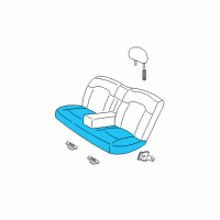 OEM 2002 Dodge Stratus Seat Cushion Pad Diagram - UN421DVAA