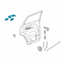 OEM 2008 Saturn Vue Exterior Door Handle Diagram - 96800350