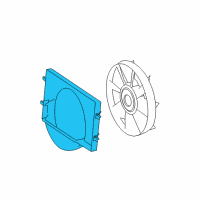 OEM Dodge Sprinter 3500 FANSHROUD-Fan Diagram - 68013658AA