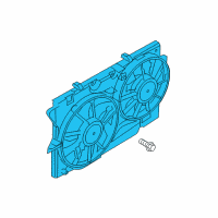 OEM 2014 Ford Taurus Fan Assembly Diagram - DG1Z-8C607-E