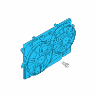 OEM 2019 Ford Police Interceptor Utility Fan Assembly Diagram - DG1Z-8C607-E