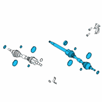 OEM Ford Edge Axle Assembly Diagram - K2GZ-3B436-A