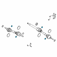 OEM Ford Edge Axle Assembly Clamp Diagram - F2GZ-3B478-B