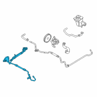 OEM 2000 Lincoln LS Pressure Hose Diagram - XW4Z-3A719-ZZ