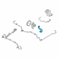 OEM Lincoln LS Reservoir Hose Diagram - XW4Z-3691-AA