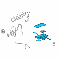 OEM GMC Savana 1500 Oil Pan Diagram - 12609074