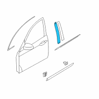 OEM 2012 Hyundai Equus Garnish Assembly-Door Frame LH Diagram - 82250-3N000