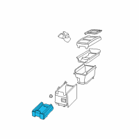 OEM Chrysler Town & Country Base-Floor Console Diagram - 1JC901D5AA