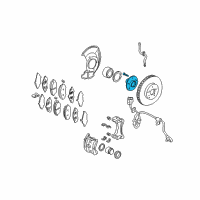 OEM Acura MDX Hub Assembly, Front Diagram - 44600-S3V-A10