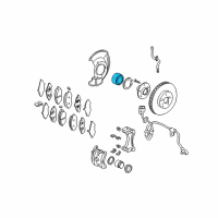 OEM 2004 Acura MDX Bearing Assembly, Front Hub Diagram - 44300-S3V-A11