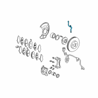 OEM Honda Pilot Hose Set, Front Brake Diagram - 01464-S9V-A00