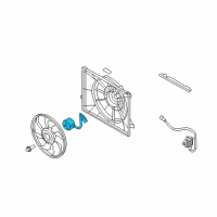 OEM 2009 Hyundai Azera Motor-Radiator Cooling Fan Diagram - 25386-3L250