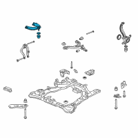 OEM 2006 Honda Accord Arm, Right Front (Upper) Diagram - 51450-SDA-A21