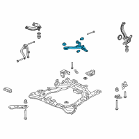 OEM 2003 Honda Accord Arm, Left Front (Lower) Diagram - 51360-SDA-A03