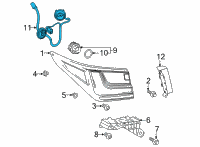 OEM Lexus NX350h SOCKET & WIRE, RR CO Diagram - 81555-78180