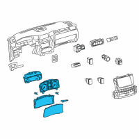 OEM 2015 Lexus LX570 Instrument Cluster Diagram - 8380060Y40