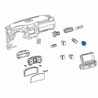 OEM 2013 Lexus LX570 Switch, Seat Heater Diagram - 84751-60140