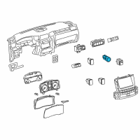 OEM 2008 Lexus LX570 Switch, Push Start Diagram - 89611-48034
